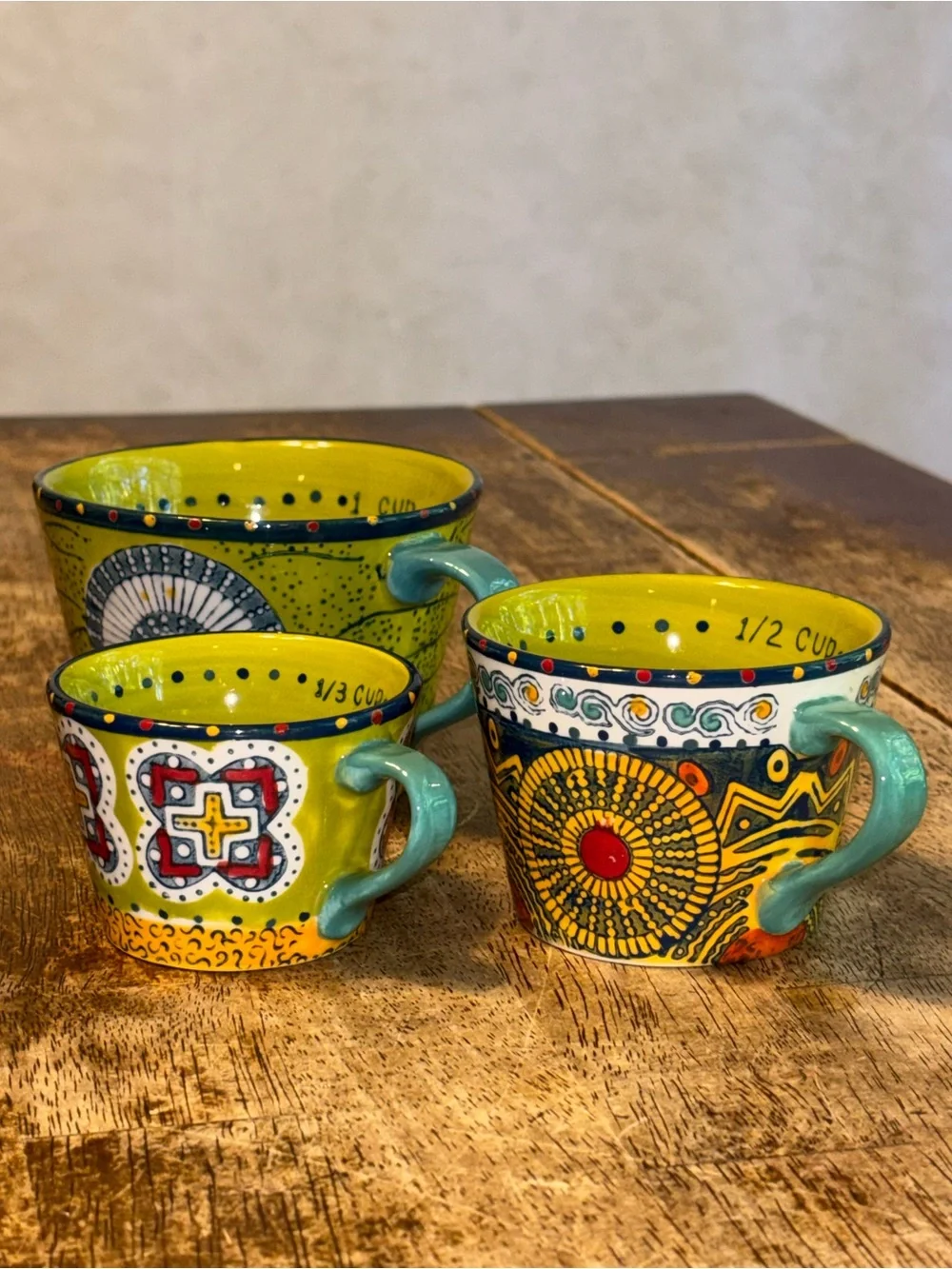 Anthropologie 3pc measuring cup set